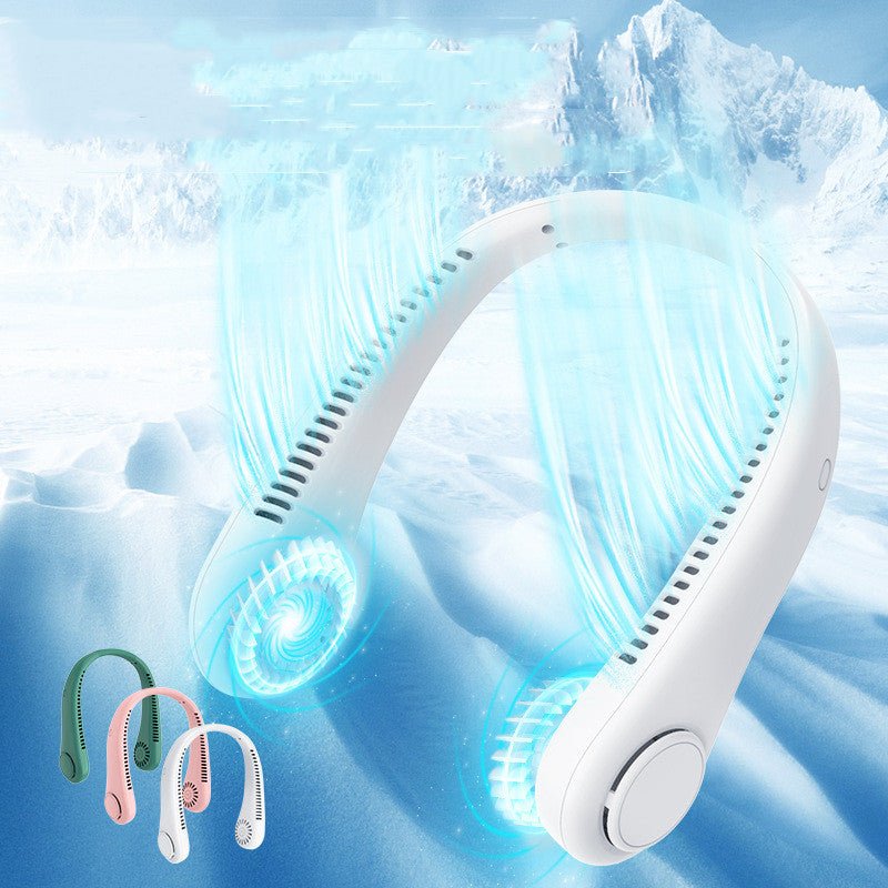 Hands-Free Wearable Personal Cooling Fan for Summer Outdoors, Travel, Gym & Commute — Rechargeable Bladeless Neck Fan | Thomler