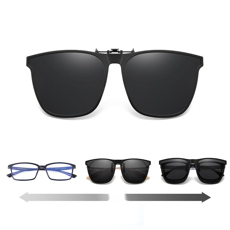 Flip-Up Polarized Clip-On Sunglasses for Prescription Glasses – UV400 Protection, Lightweight Magnetic Attachment, Glare Reduction for | Thomler