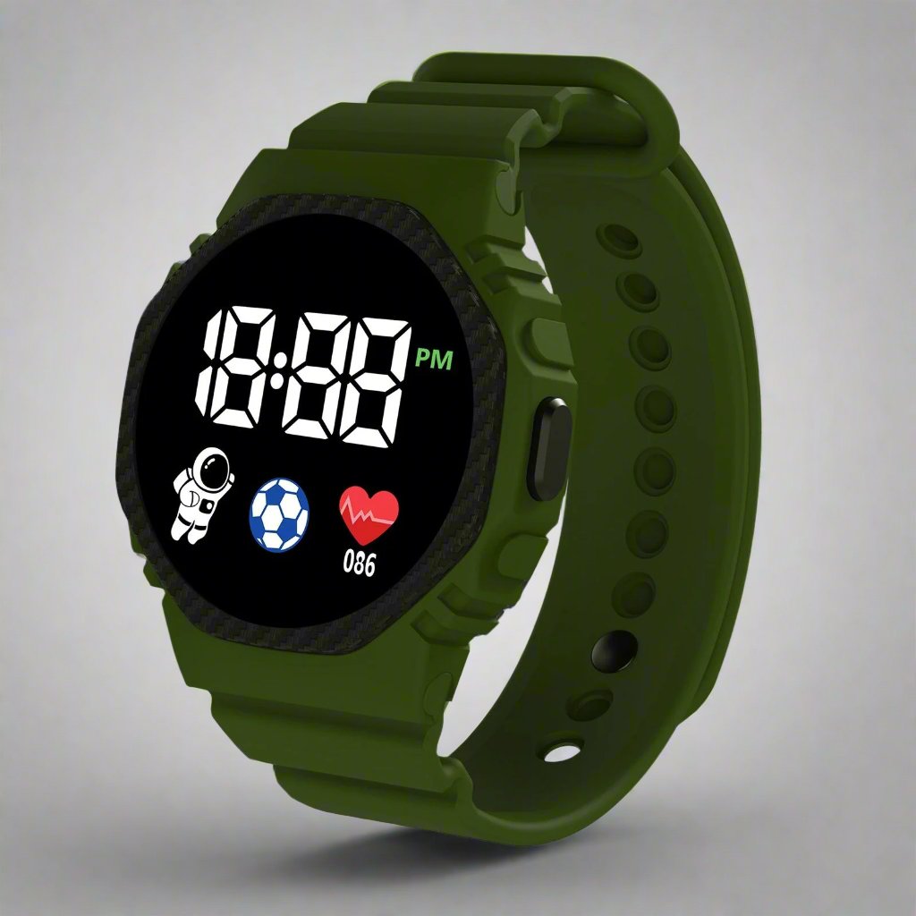 Kids Digital Sports Watch with LED Display – Waterproof Time-Teaching Wristwatch for Boys & Girls Ages 4+ | Thomler