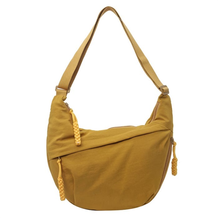 Soft-Shell Half-Moon Shoulder Bag – Adjustable Crossbody Tote for Women | Thomler