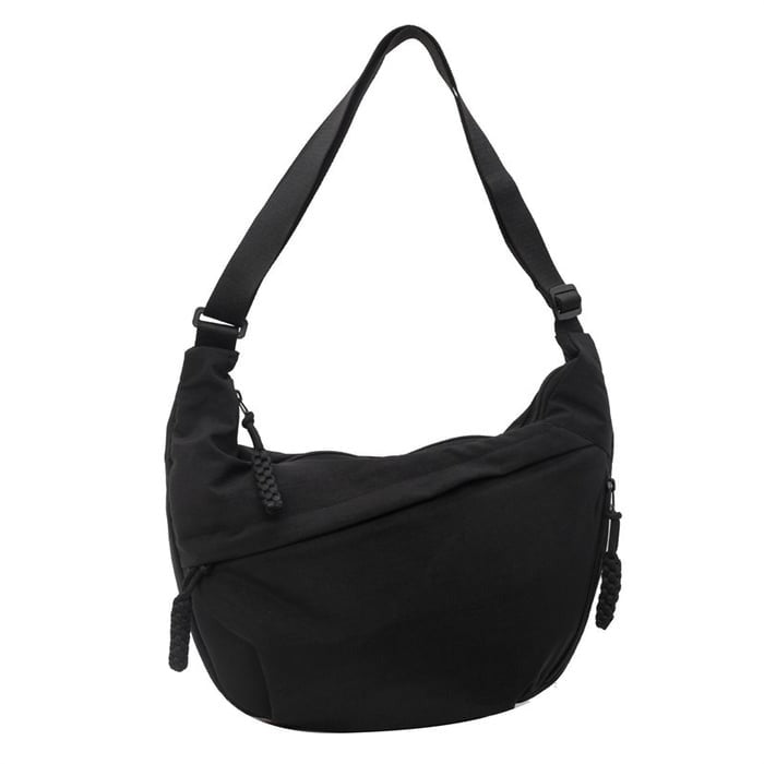 Soft-Shell Half-Moon Shoulder Bag – Adjustable Crossbody Tote for Women | Thomler