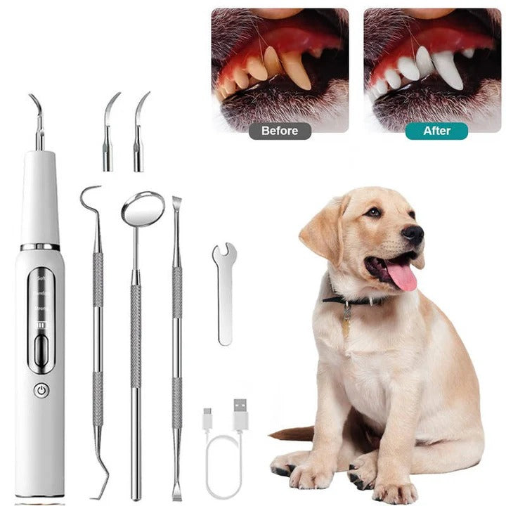 Ultrasonic Dog Teeth Cleaner with LED Light & Auto Gum Sensor for Safe At-Home Pet Dental Care | Thomler