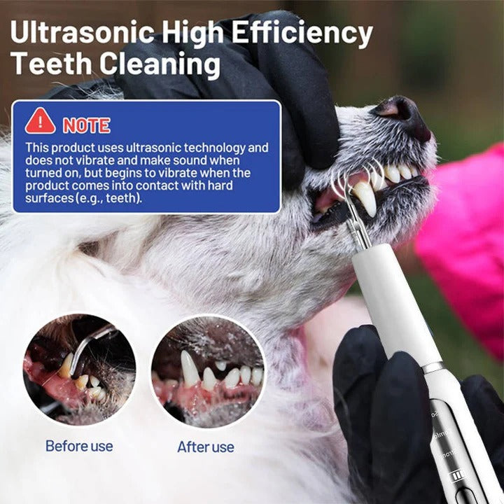 Ultrasonic Dog Teeth Cleaner with LED Light & Auto Gum Sensor for Safe At-Home Pet Dental Care | Thomler