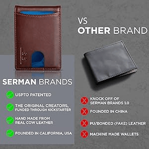 Compact RFID-Blocking Wallet with Pop-Up Card Holder & Money Clip for Men & Women – Slim Aluminum & Leather Bifold Design | Thomler