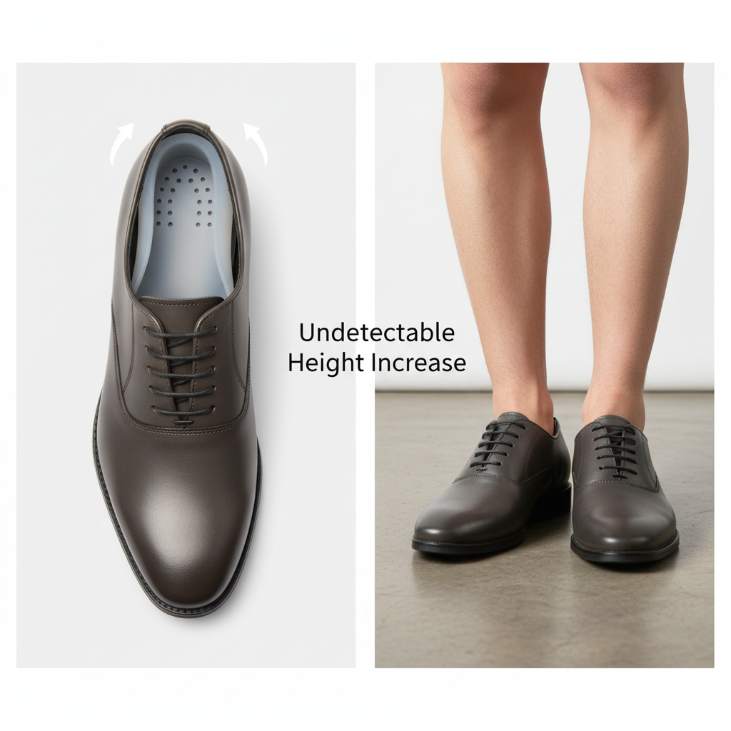 Invisible Lift Insoles – Instant Height Boost Inserts for Men & Women, Discreet Elevator Shoe Lifts for Confidence & Comfort | Thomler