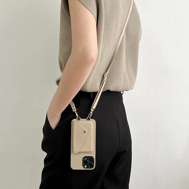 Women's Phone Wallet Shoulder Bag with Card Slots Adjustable Strap Wristlet Pouch for iPhone Daily Essentials Organizer | Thomler