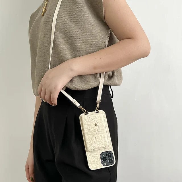 Women's Phone Wallet Shoulder Bag with Card Slots Adjustable Strap Wristlet Pouch for iPhone Daily Essentials Organizer | Thomler