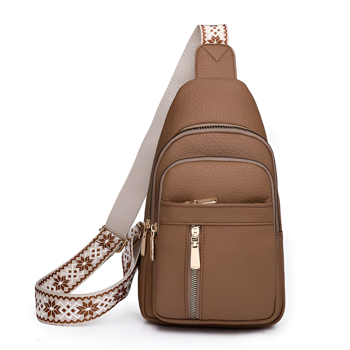 Compact Front-Carry Sling for Women – Secure Crossbody with Woven Strap & RFID Blocking | Thomler