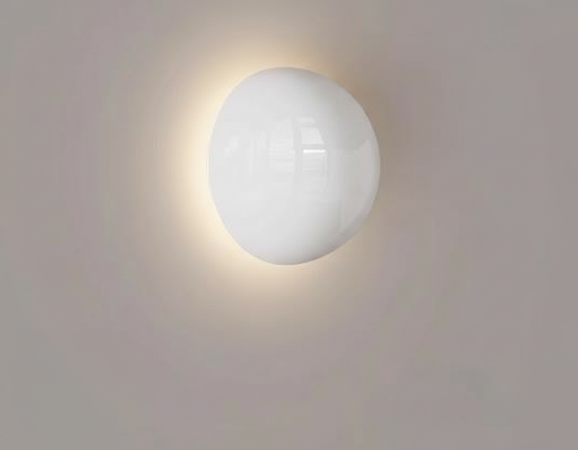 Metal Circle Sconce with LED Bi-Directional Lighting for Hallways, Bedrooms & Living Rooms | Thomler