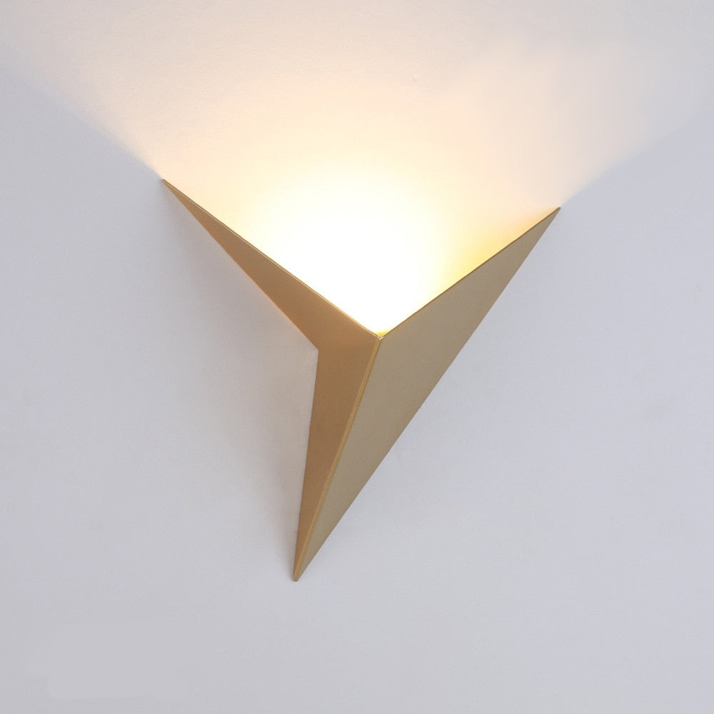 Triangle LED Wall Light Modern Geometric Sconce Nordic Home Lighting Fixture Adjustable Color | Thomler