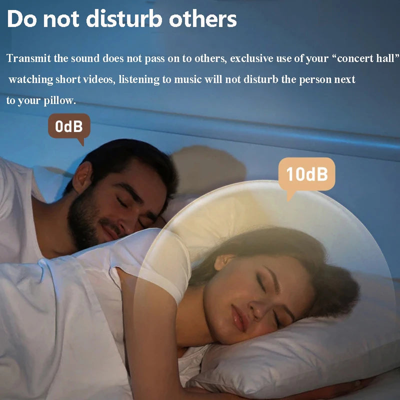 Under-Pillow Sleep Speaker with Bone Conduction Audio & 11 Nature Sounds for Bedtime Listening | Thomler