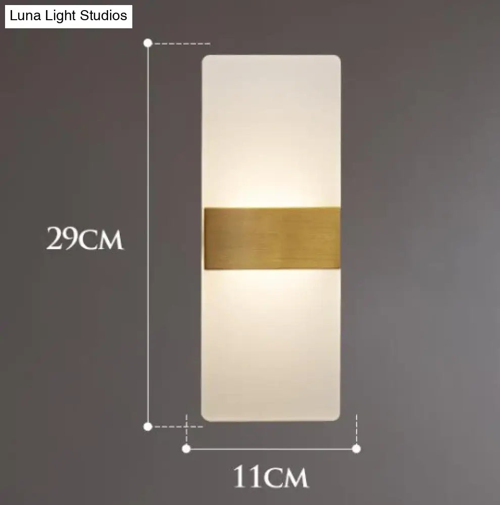 Contemporary Copper Sconce with LED Bulb Included – Hardwired Wall Light for Hallway, Bedroom, Living Room & Office | Thomler