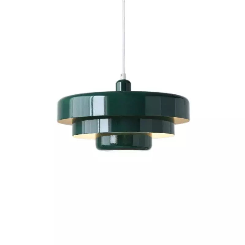 Pendant Light Iron 35.0 cm Orange Gold Black Dining Room Bauhaus Mid Century Industrial Hanging Ceiling Lamp | Thomler