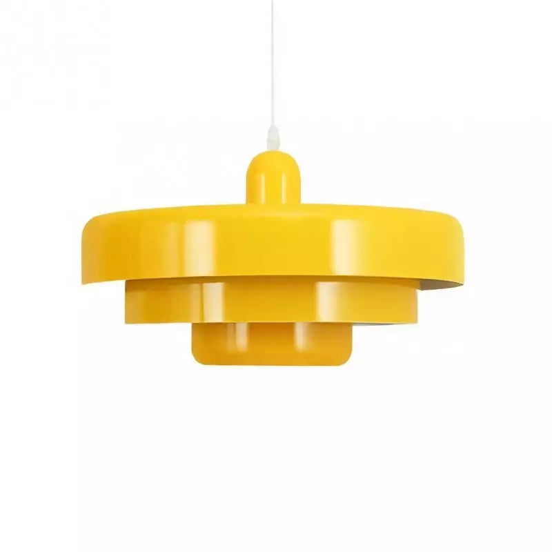 Pendant Light Iron 35.0 cm Orange Gold Black Dining Room Bauhaus Mid Century Industrial Hanging Ceiling Lamp | Thomler