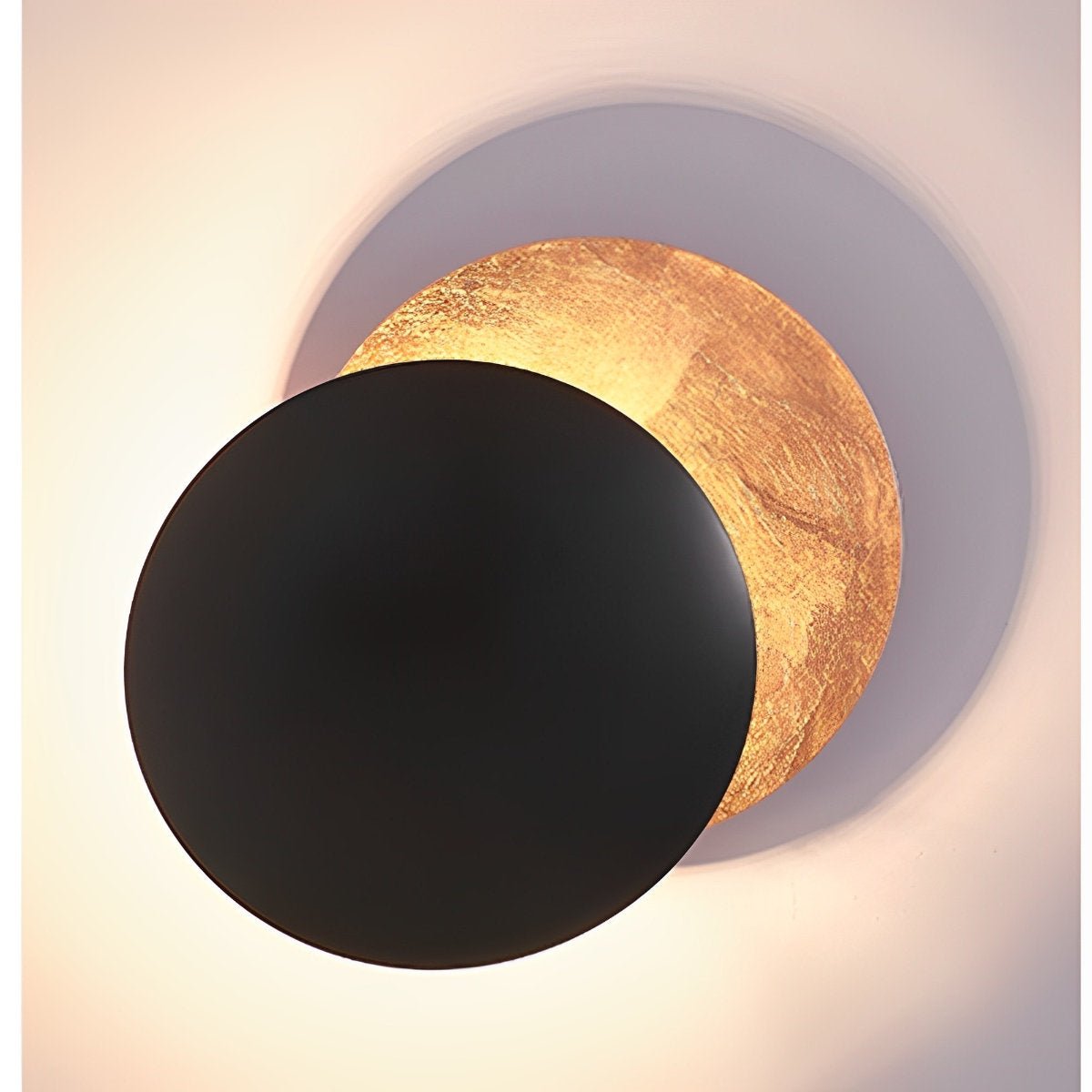 Wall Lamp Iron Eclipse Design 25.0 cm Adjustable Bedroom Hallway LED Accent Lighting Rotating Modern Sconce | Thomler
