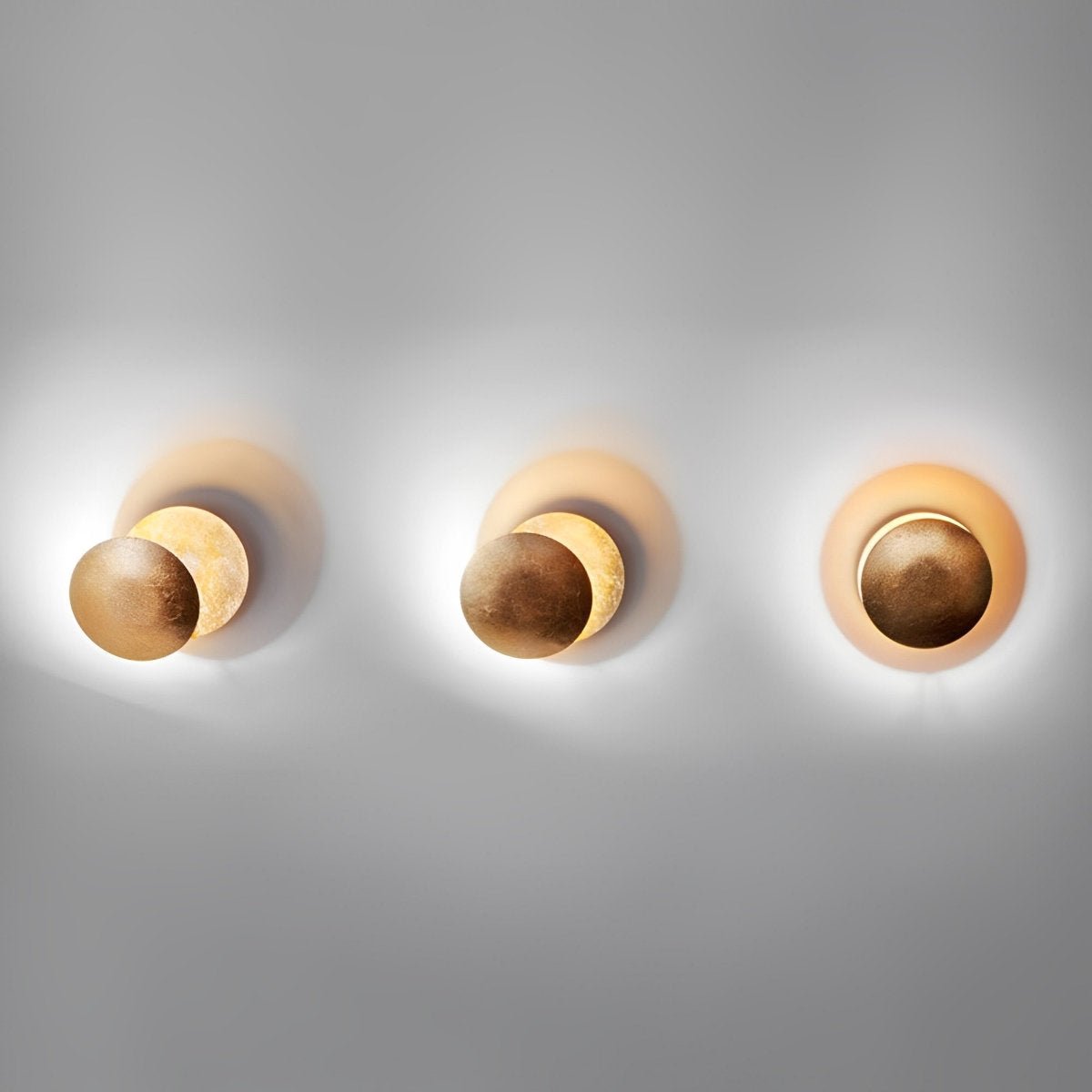 Wall Lamp Iron Eclipse Design 25.0 cm Adjustable Bedroom Hallway LED Accent Lighting Rotating Modern Sconce | Thomler