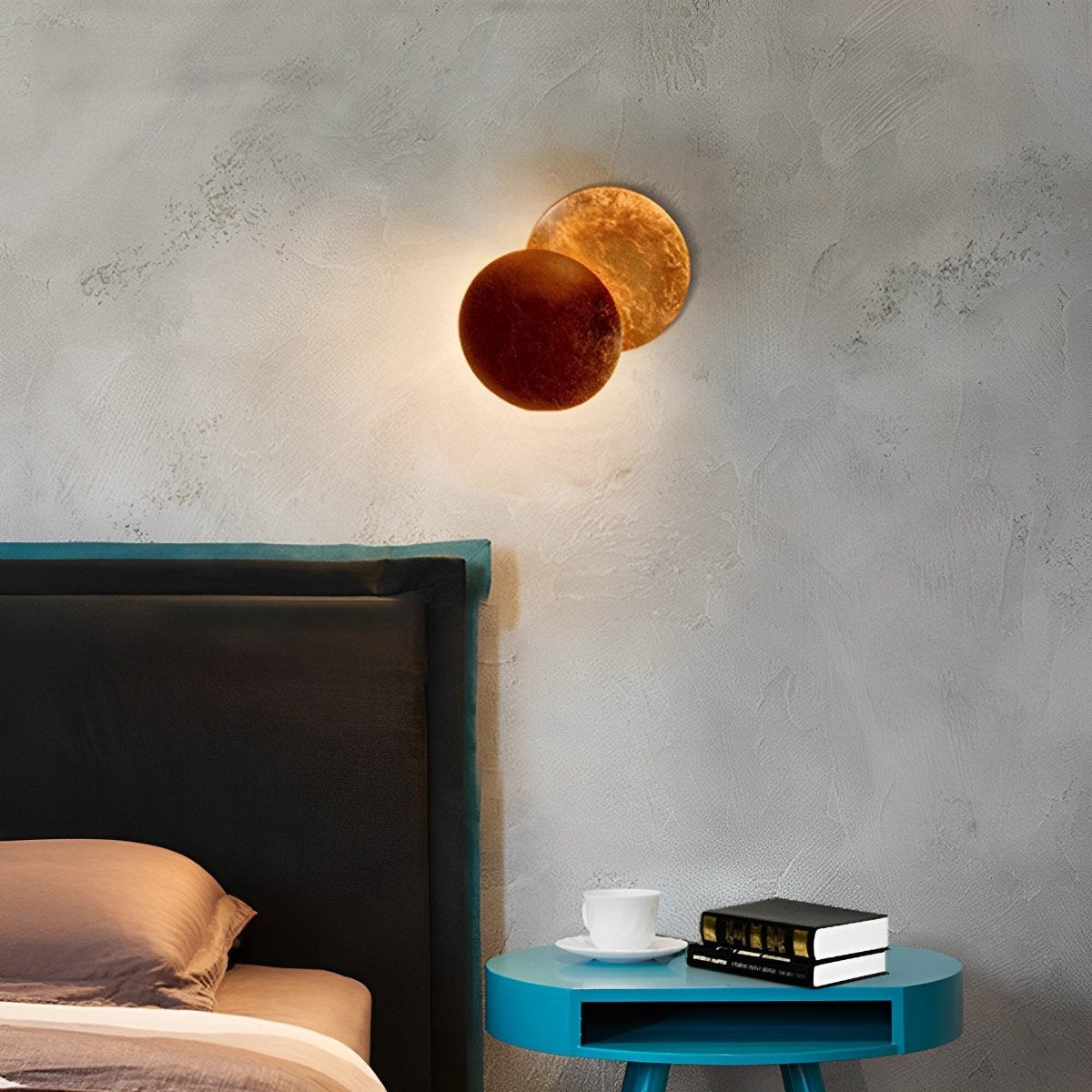 Wall Lamp Iron Eclipse Design 25.0 cm Adjustable Bedroom Hallway LED Accent Lighting Rotating Modern Sconce | Thomler