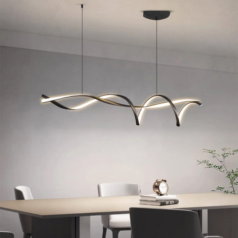 Linear Pendant Light for Kitchen Island and Dining – Adjustable Modern Fixture with E27 Socket – Sleek Metal Design for Contemporary | Thomler