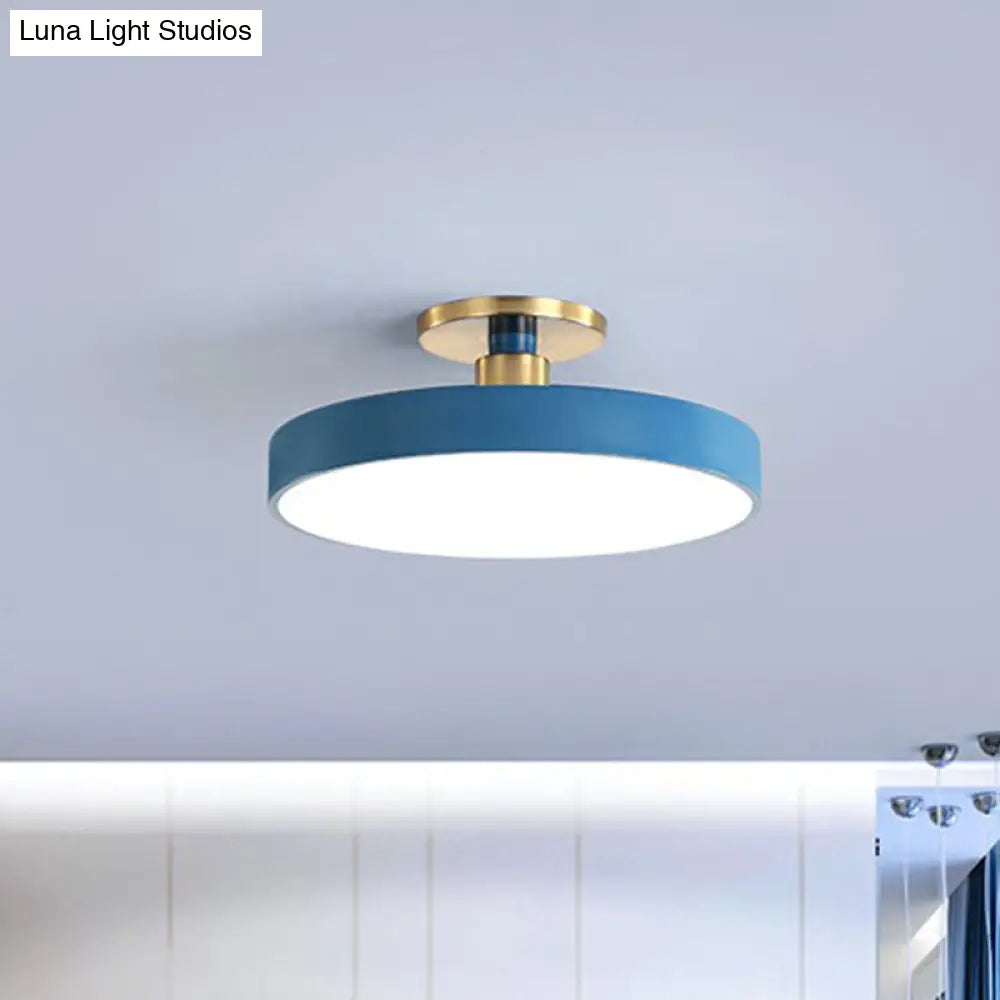 Acrylic Round LED Ceiling Light Fixture for Kids Room, Bedroom & Playroom - Modern Low-Profile Design - Choose 12, 16, 20 or 24 Inch | Thomler