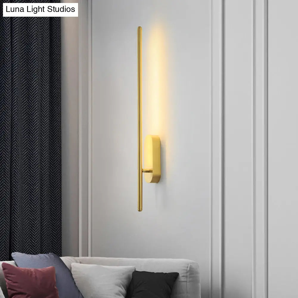 Adjustable LED Wall Sconce Light for Bedroom & Hallway - Swivel Arm Design, Acrylic Diffuser, Aluminum Finish - Modern Vertical Fixture | Thomler