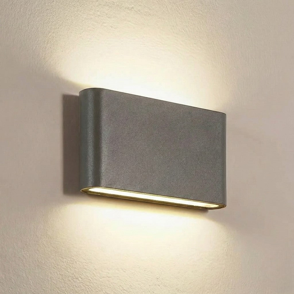 Weatherproof Aluminum Outdoor Wall Sconce Light – Modern Geometric Design for Patio Porch Garden Pathway Exterior Entryway Facade IP65 Rated | Thomler