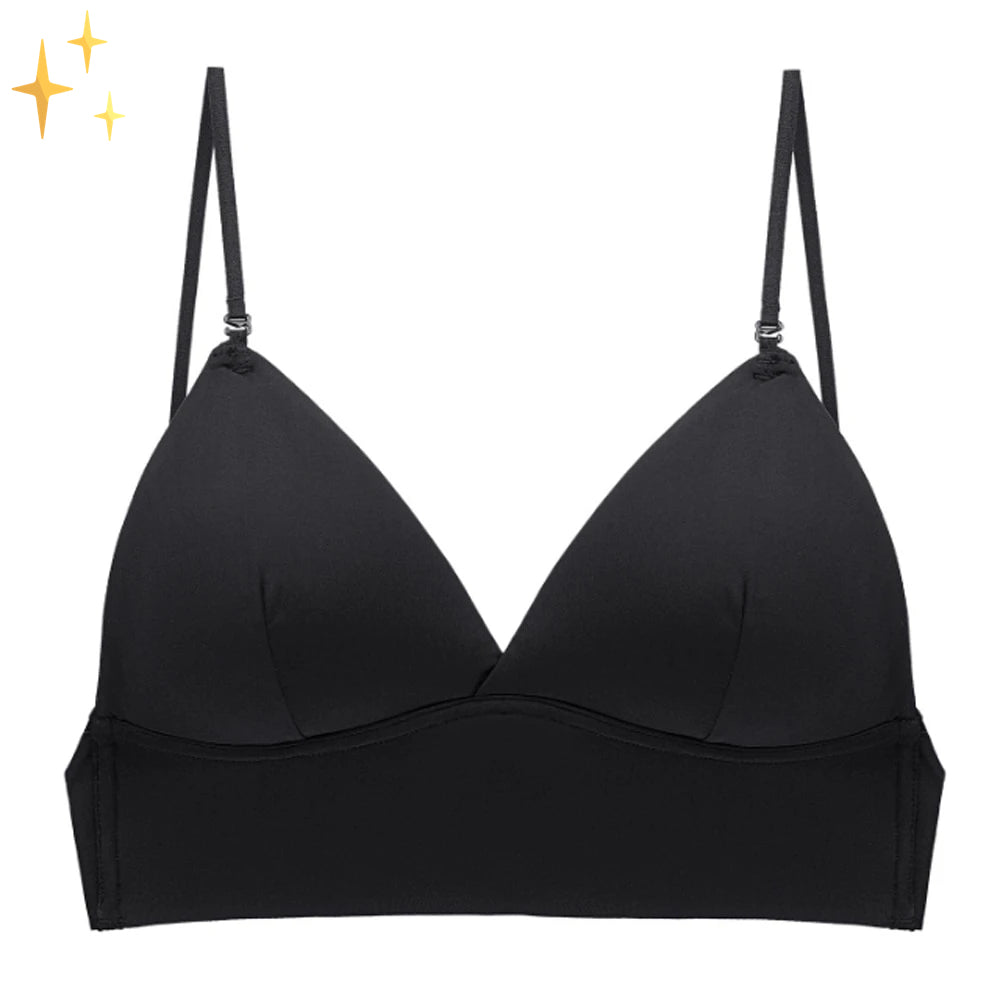 Wireless Lift Bra for Backless Dresses & Halter Tops – Invisible Nude Underwire-Free Push-Up with Adjustable Straps for Women | Thomler