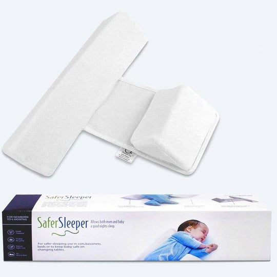 Adjustable Anti-Roll Side Sleep Wedge for Babies 0-12 Months | Memory Foam Triangle Positioner for Infants Newborns | Washable Cover | Thomler