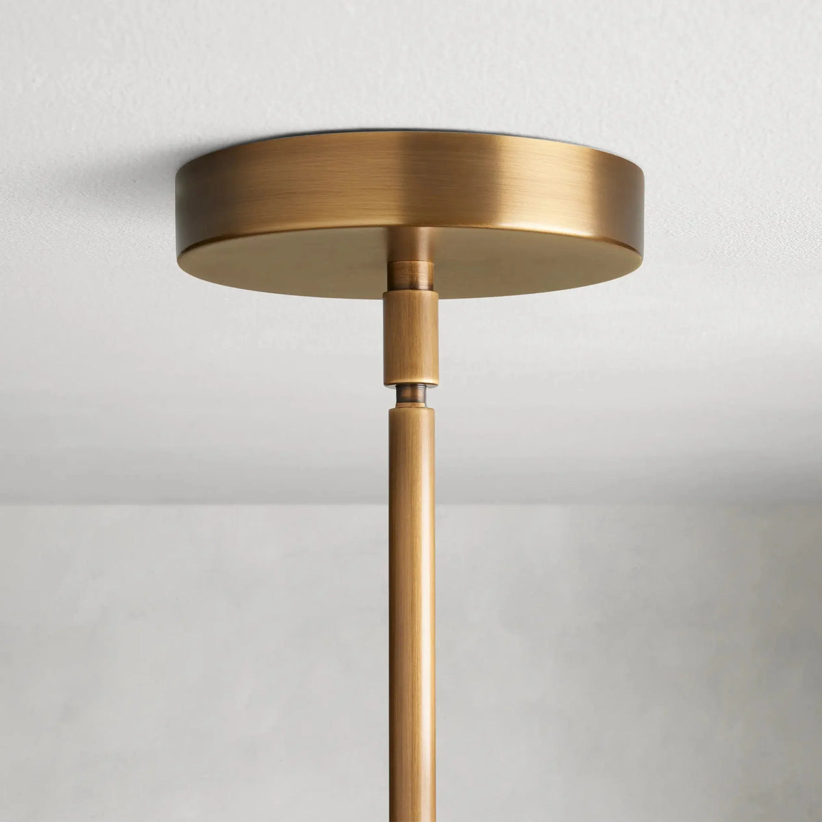 Modern LED Pendant Light with Sculptural Cocoon Shade, Adjustable Height Ceiling Fixture, Dimmable 20W Brass Accent for Living Room & Dining | Thomler