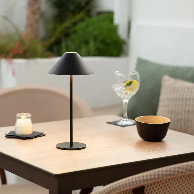 Cordless Touch-Dimming LED Lantern Table Lamp with Rechargeable Battery for Indoor & Outdoor Use | Thomler