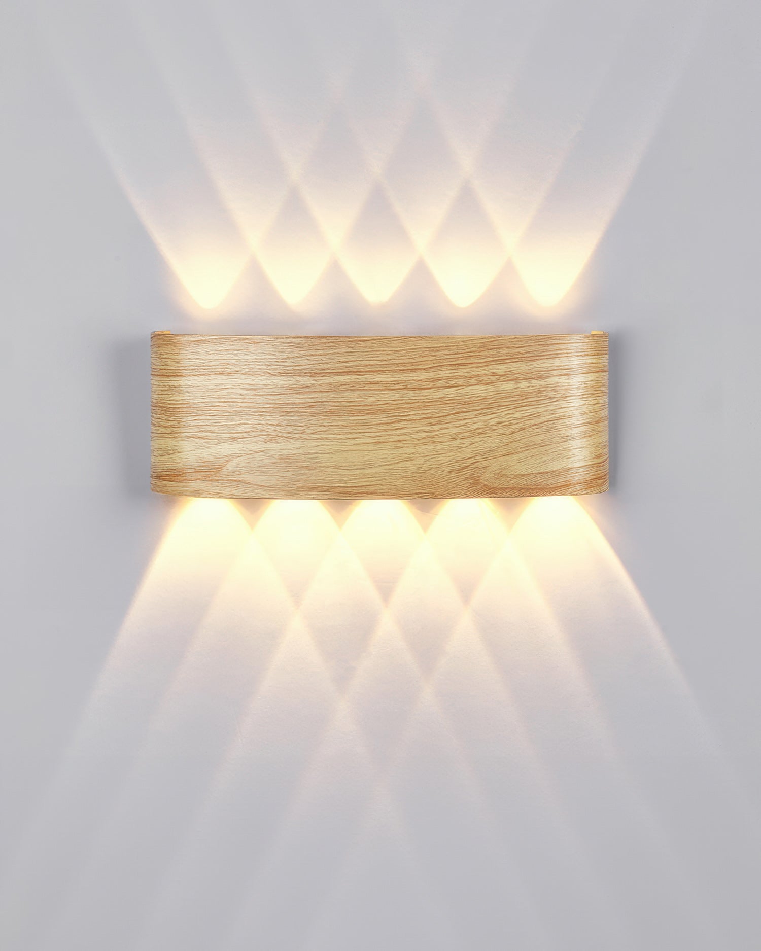 Wall Lamp Wood Look 10W Warm White Indoor Outdoor Hallway Up Down Light Modern LED Sconce Balcony Lighting | Thomler