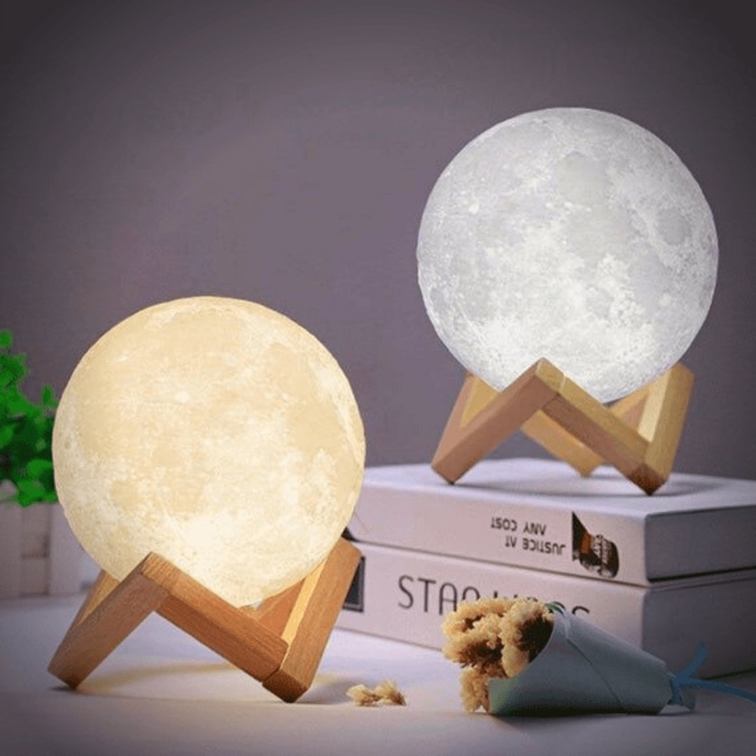 Table Lamp 8 in (20 cm) 2-Color Touch-Control USB Rechargeable Bedroom Living Room Night Light | Thomler