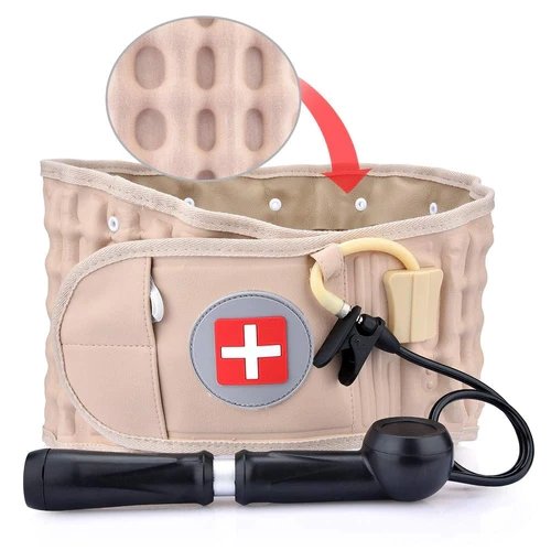 Lumbar Traction Brace for Lower Back Pain Relief – Inflatable Spinal Decompression Device for Men & Women | Thomler