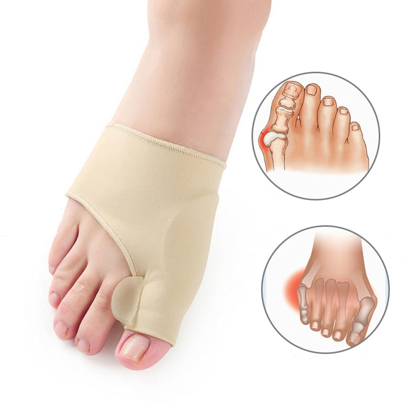 Toe Alignment Sleeve for Big Toe Joint Pain Relief – Gel Cushion Foot Corrector for Daily Comfort & Pressure Reduction – Flexible Fabric | Thomler