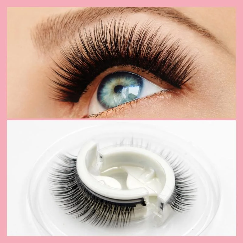 Stick-On False Lashes Reusable No Glue Fake Eyelashes Self-Adhesive Strip Lashes Natural Look Washable Falsies for Everyday | Thomler