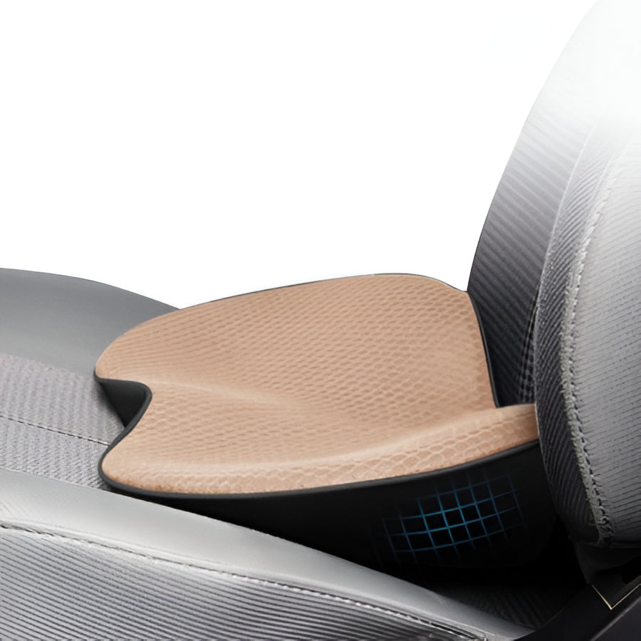 Memory Foam Driver Booster Seat Pad 3.5 Inch Elevation Cushion for Shorter Drivers Enhanced Visibility Lumbar Support Black Beige Brown Red | Thomler
