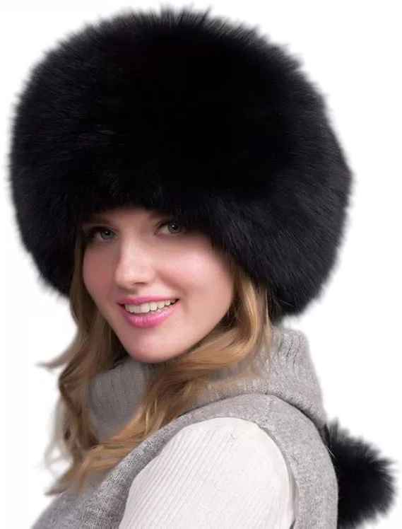Genuine Fox Fur Winter Hat with Ear Flaps – Full-Coverage Luxury Cold-Weather Cap for Women | Thomler