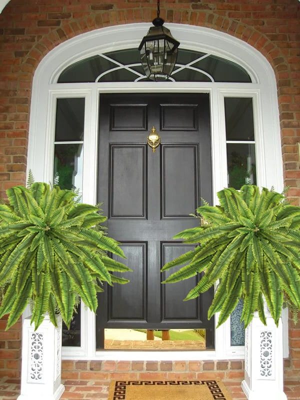 Hanging Faux Fern Plant Set – UV-Proof Outdoor Greenery 18-Piece Waterproof Vine Bundle for Patio Pergola Fence Garden Porch Decor Indoor | Thomler