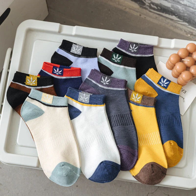 Men's Low-Cut Athletic Ankle Socks – Breathable Cushioned Sport Socks, Moisture-Wicking, Multicolor 20-Pack for Running, Gym, Daily Wear | Thomler