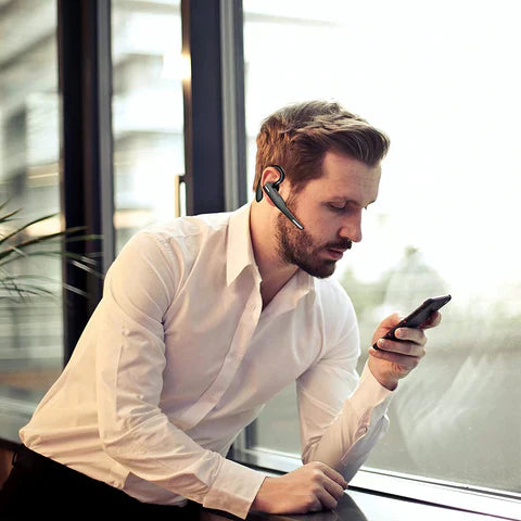 Bluetooth Headset ABS Bluetooth 5.1 10.0 m Calling Noise Cancelling Wireless Hands Free Office Remote Work Dual Device Earset | Thomler