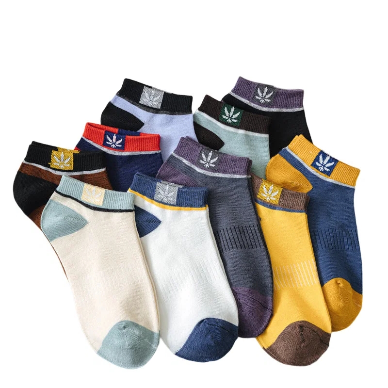 Men's Low-Cut Athletic Ankle Socks – Breathable Cushioned Sport Socks, Moisture-Wicking, Multicolor 20-Pack for Running, Gym, Daily Wear | Thomler