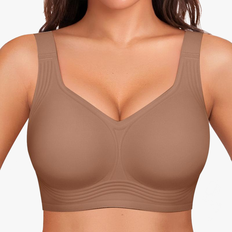 Wireless Push-Up Comfort Bra with Silicone Support Bands for All-Day Lift and Shape | Thomler