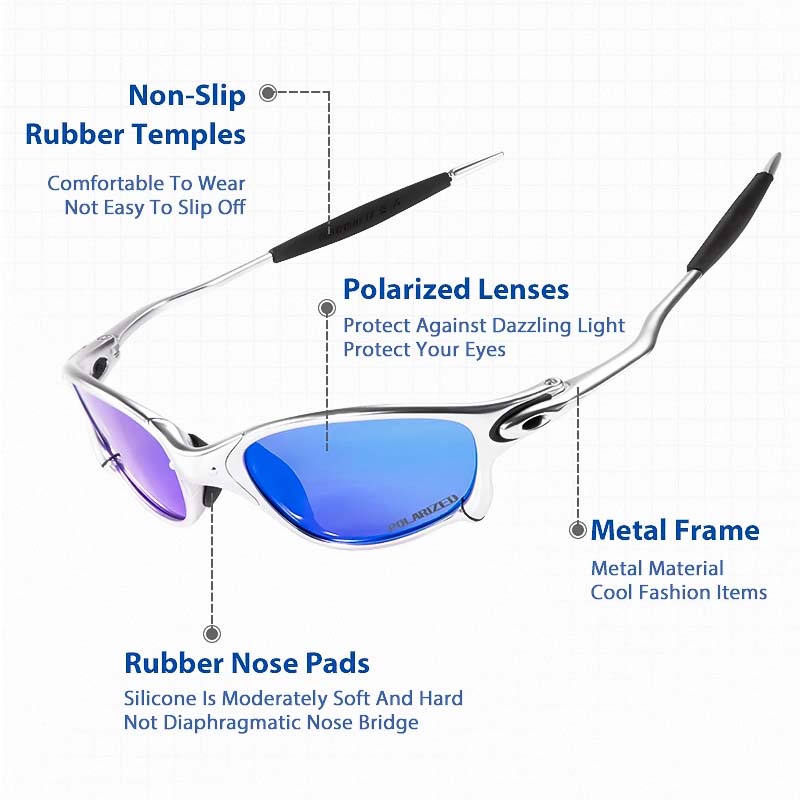 Polarized Sport Sunglasses with UV400 Protection for Biking, Driving & Outdoor Activities | Thomler