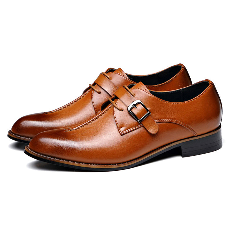 Men's Classic Dress Oxford Shoes in Genuine PU Leather – Waterproof & Scratch-Resistant Formal Footwear for Work, Weddings & Business | Thomler