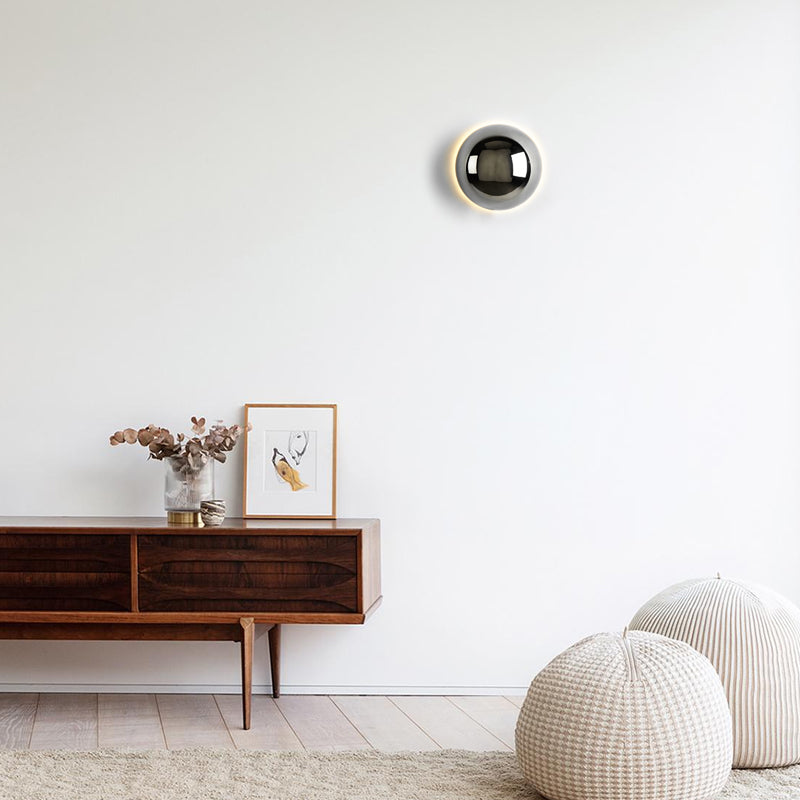 Wall Lamp Glass Iron LED Round Mood Lighting Hallway Bedroom Living Room Scandinavian Interior Light | Thomler