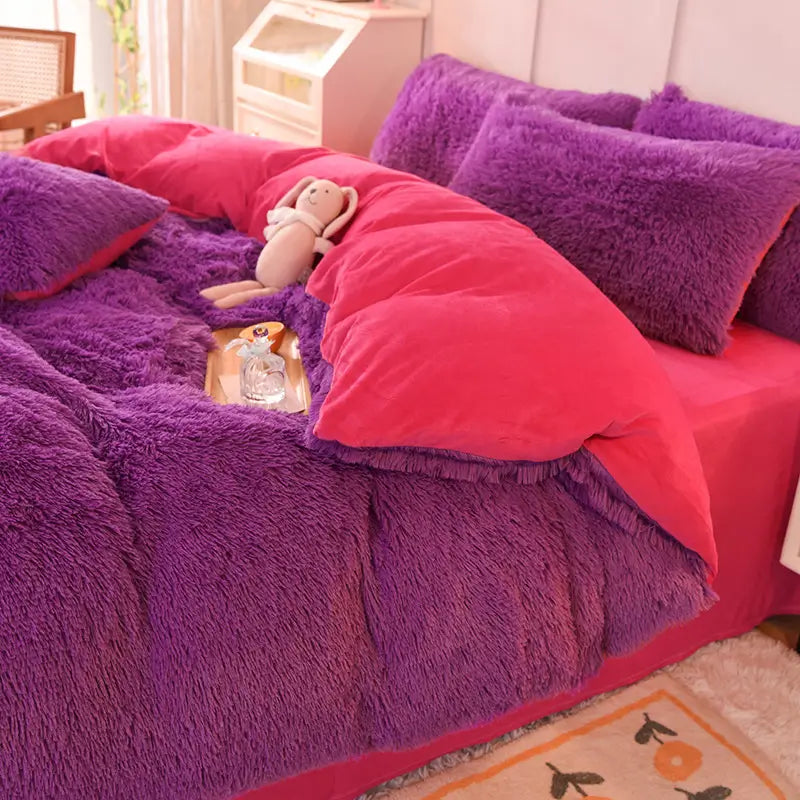 Ultra-Soft Sherpa Fleece Comforter Set – Plush Cloud-Like Warmth for Winter Nights | Thomler