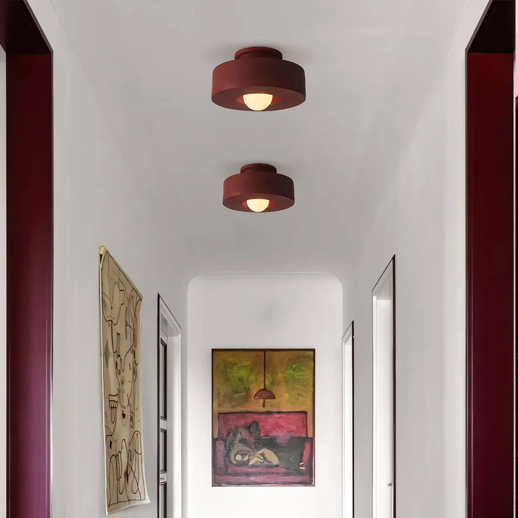 Ceiling Light Resin 11.8 in x 5.9 in LED Minimalist Indoor Lighting Living Room Bedroom Pendant | Thomler