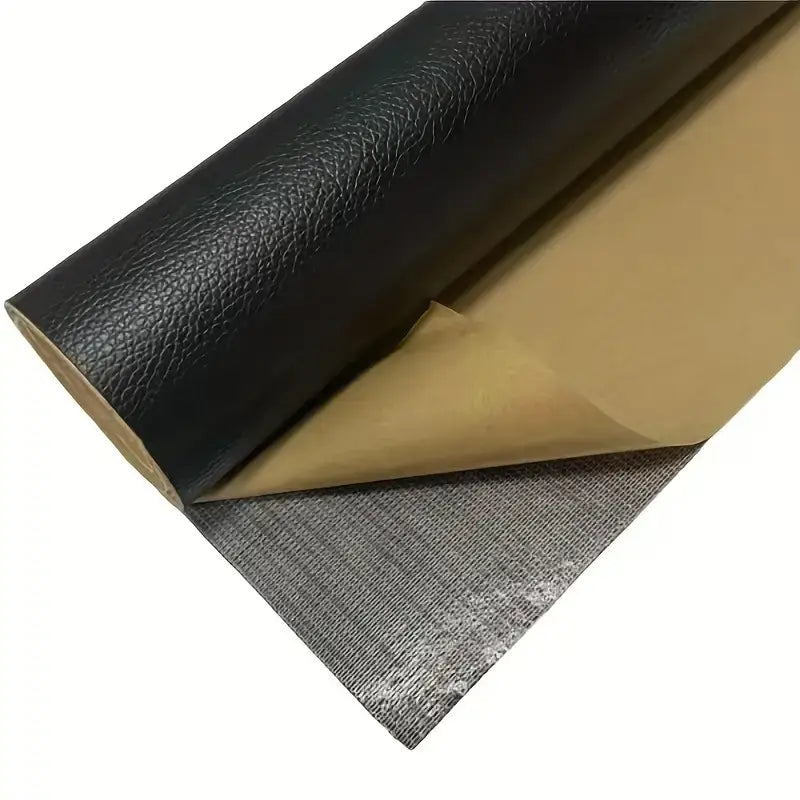 Peel-and-Stick Leather Repair Patches for Furniture, Car Seats & Bags – Cut-to-Fit, Waterproof Vinyl Sheet 20×54 in | Thomler