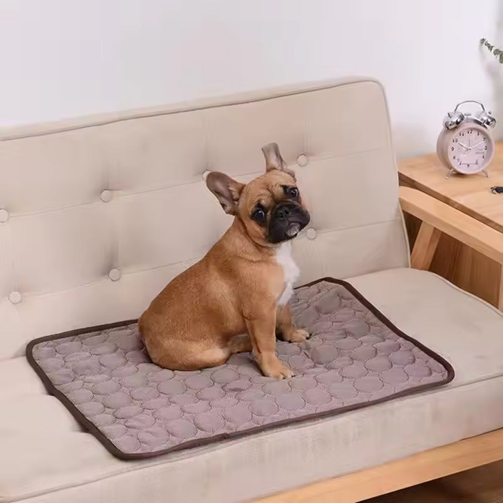Self-Cooling Dog Mat | Gel-Free Heat Relief Pad for Summer | Machine Washable | 6 Sizes for Small to Large Dogs | Thomler