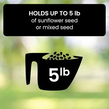 Weight-Activated Spinning Bird Feeder for Backyard Wildlife Watching Wild Songbird Seed Station Hanging Metal Outdoor Garden Feeding Station | Thomler