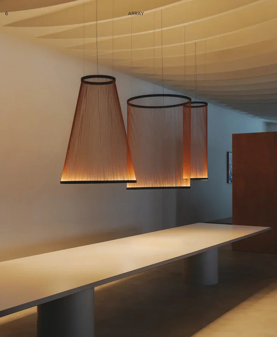 Pendant Light Fabric Shade Built In LED Multi Pendant Dining Room Kitchen Island Hanging Ceiling Lamp | Thomler